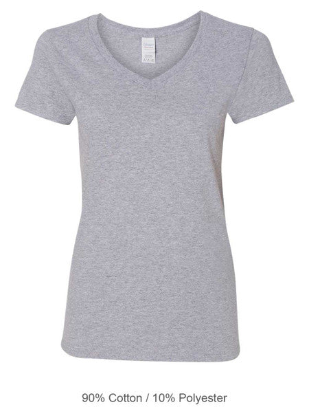 Gildan 5V00L Women's Heavy Cotton™ V-Neck T-shirt
