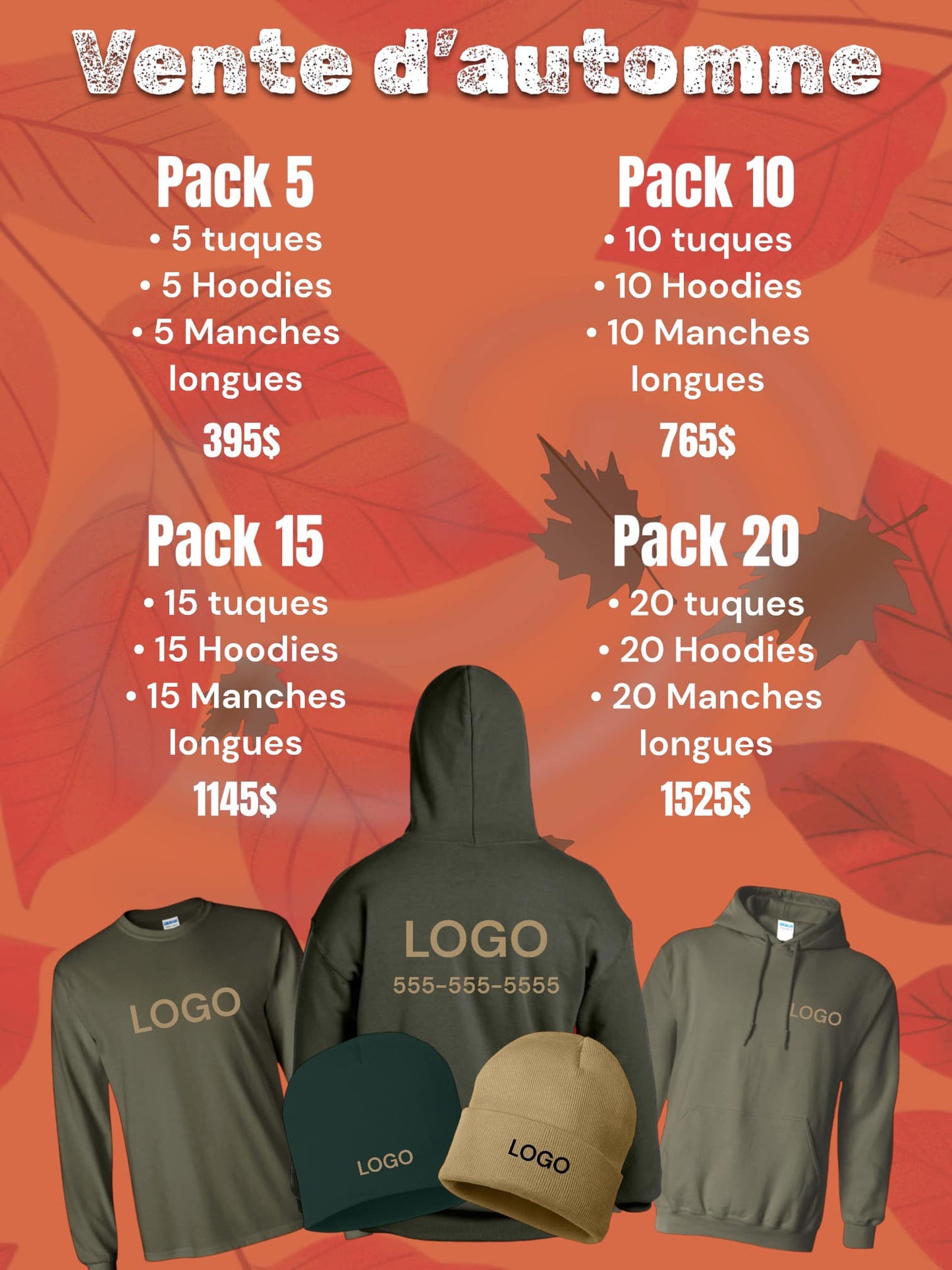 Vente d'Automne Pack 5