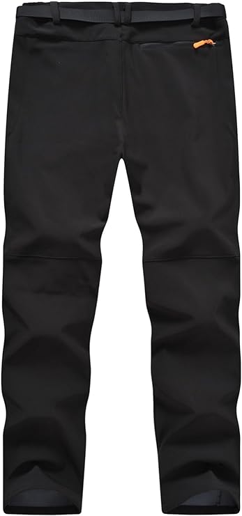 JHMORP Pantalon de randonnée d'hiver pour homme avec doublure polaire imperméable Softshell isolé