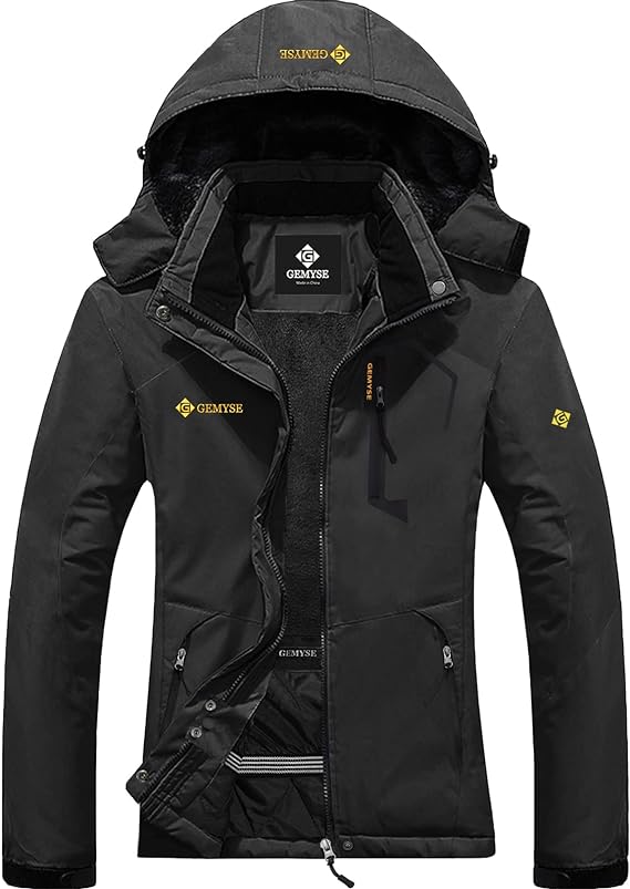 GEMYSE Veste de ski et de pluie imperméable et coupe-vent pour femme personnalisable