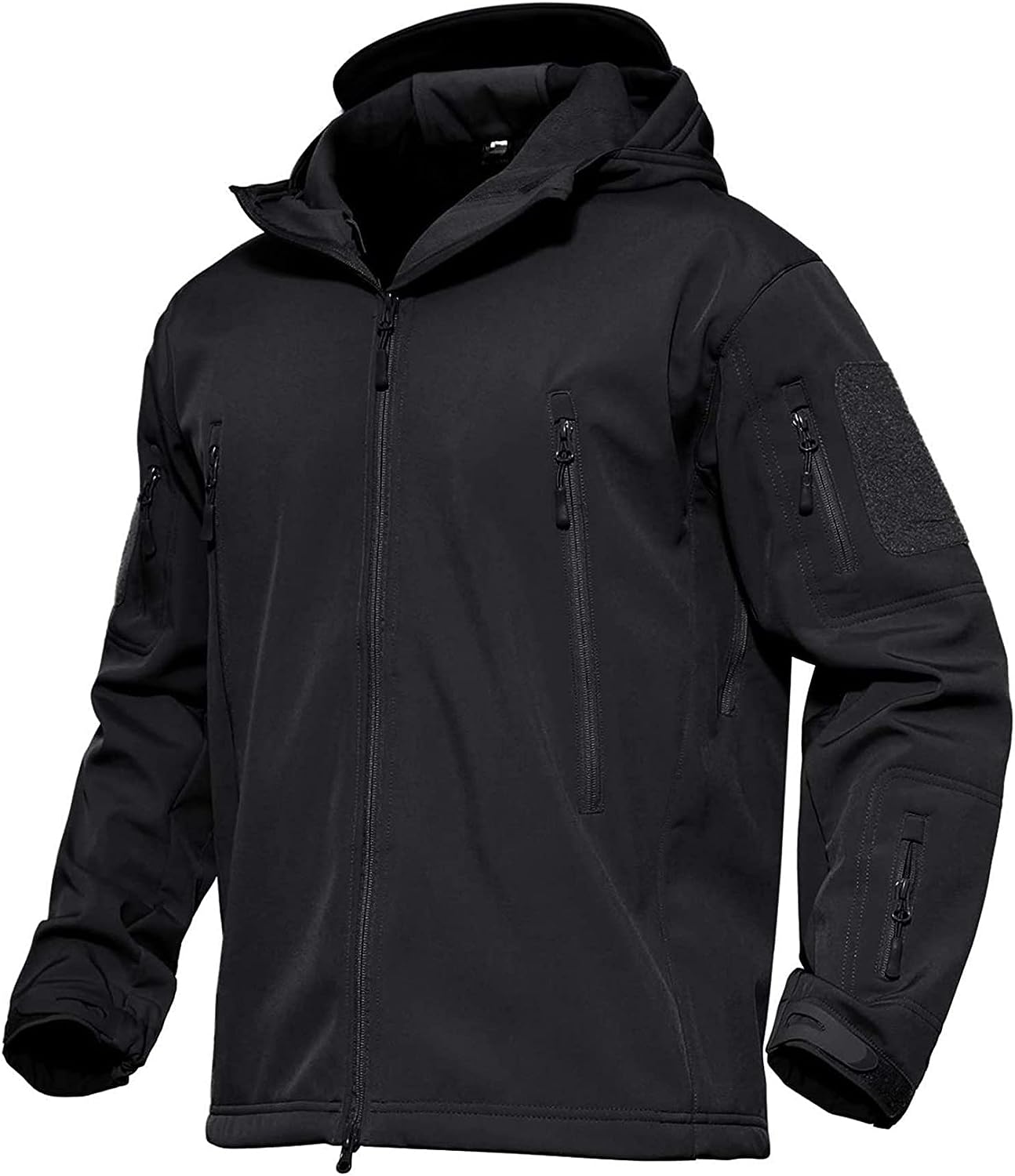 Manteau homme Veste tactique militaire imperméable en Softshell avec capuchon