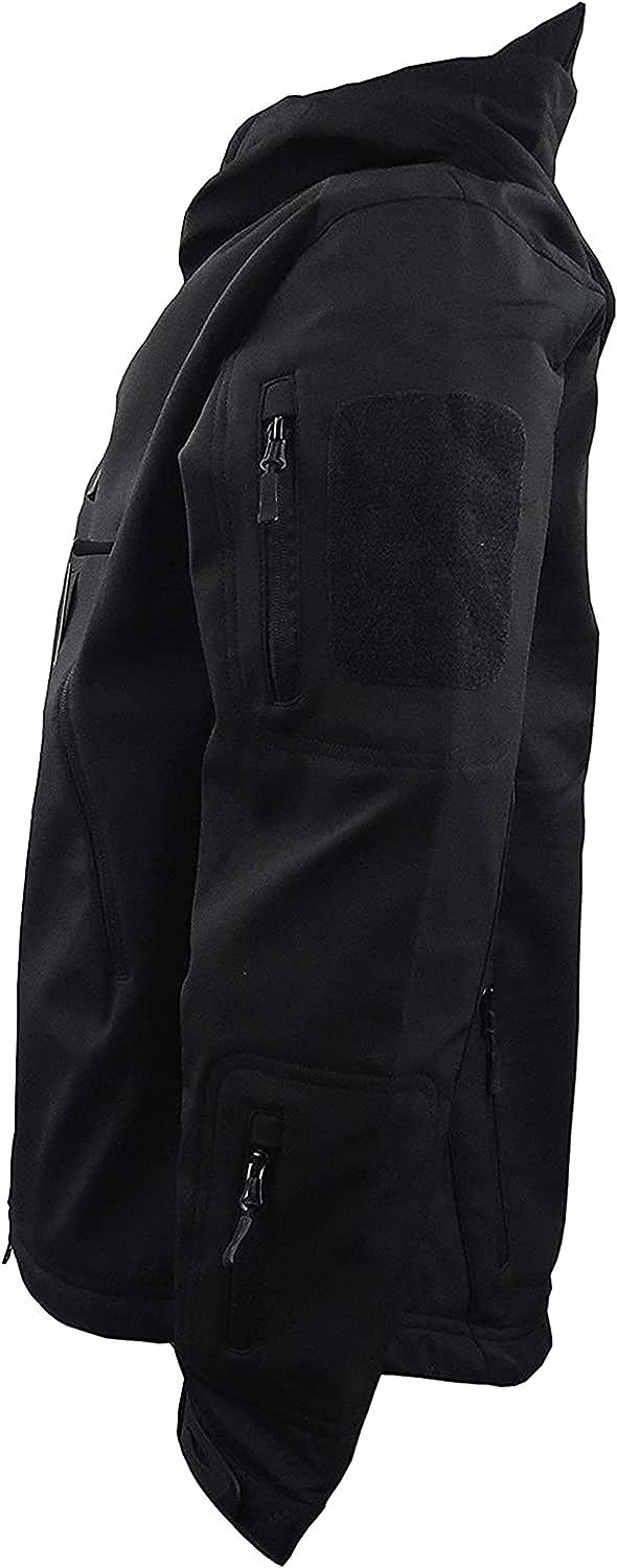 Manteau homme Veste tactique militaire imperméable en Softshell avec capuchon