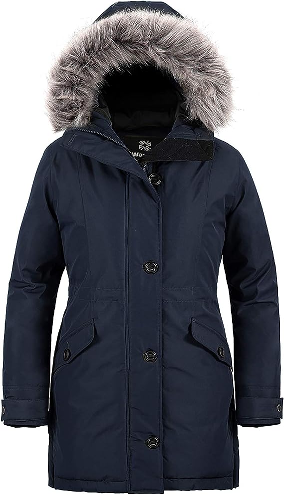 Wantdo Manteau d'hiver chaud et imperméable pour femme