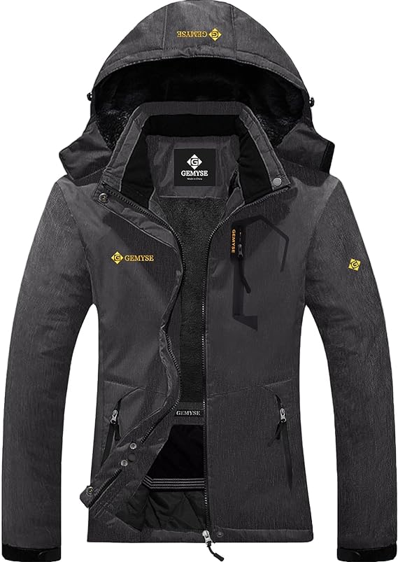 GEMYSE Veste de ski et de pluie imperméable et coupe-vent pour femme personnalisable
