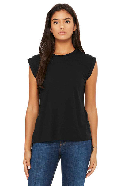 Bella+Canvas 8804 T-shirt fluide et musclé pour femme avec revers roulé