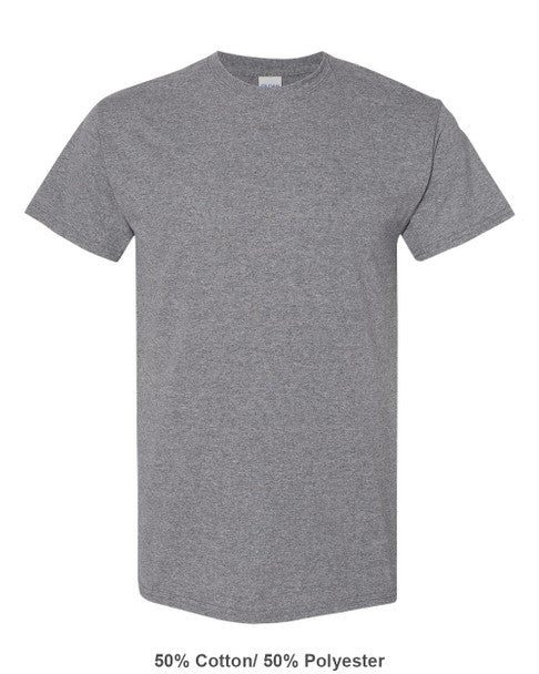 Gildan 5000 Heavy Cotton™ T-Shirt seulement logo crest (Broderie)