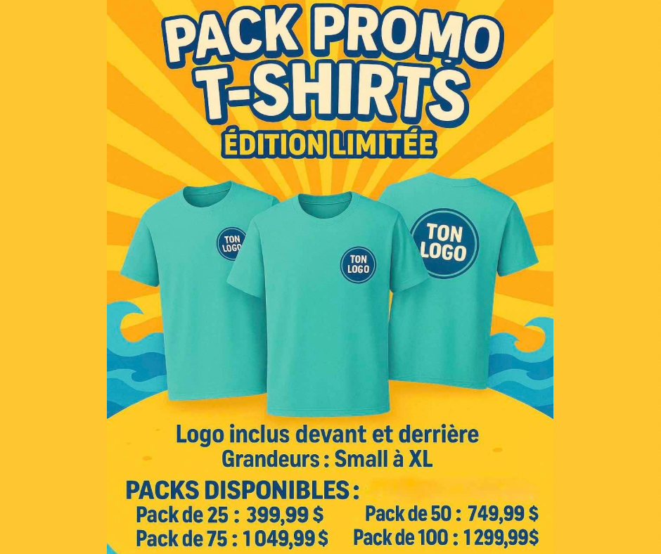Packs 100 T-shirts