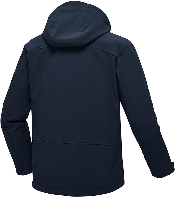 Manteau homme JHMORP Veste polaire imperméable légère avec fermeture éclair intégrale pour homme - Pour travail