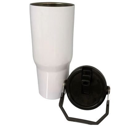 Tasse blanche en acier inoxydable de 30 oz pour sublimation