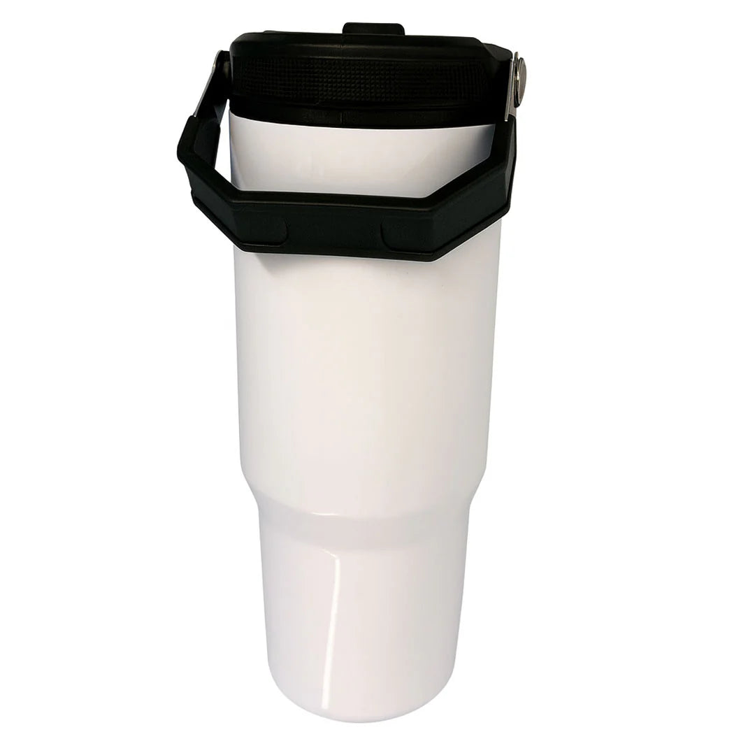 Tasse blanche en acier inoxydable de 30 oz pour sublimation