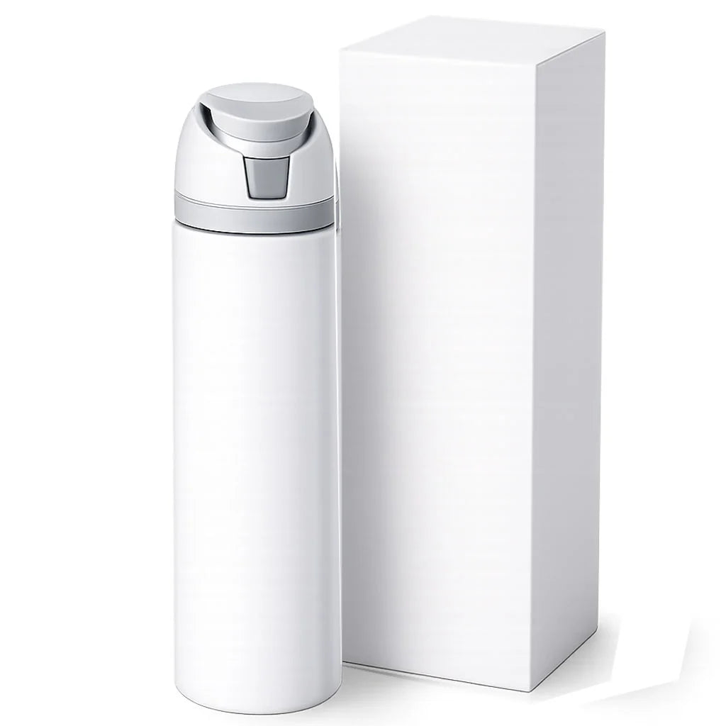 Lot de 25 bouteilles d'eau blanches brillantes de style Owala de 24 oz (coût unitaire 19.99 $)