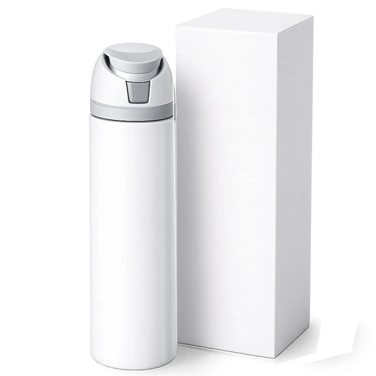 Lot de 25 bouteilles d'eau blanches brillantes de style Owala de 24 oz (coût unitaire 19.99 $)